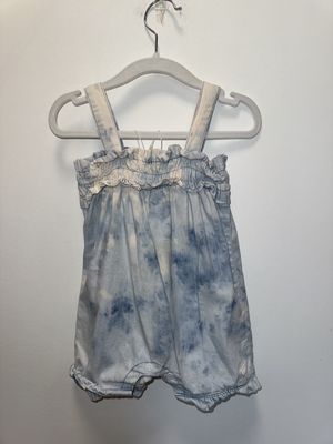 Used - 7 For All Mankind - Sleeveless Onesie - 3-6M - PWE2446