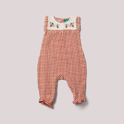 Baby Frill Summer Romper - Little Red Check