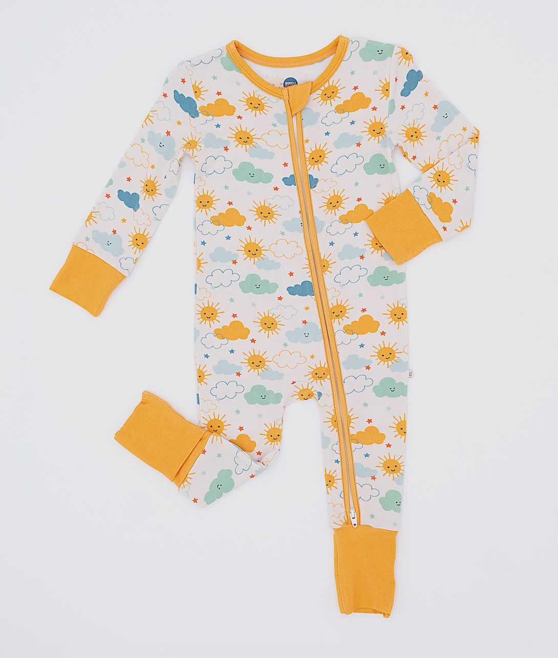 Baby Convertible Zip Pajama - Sunny