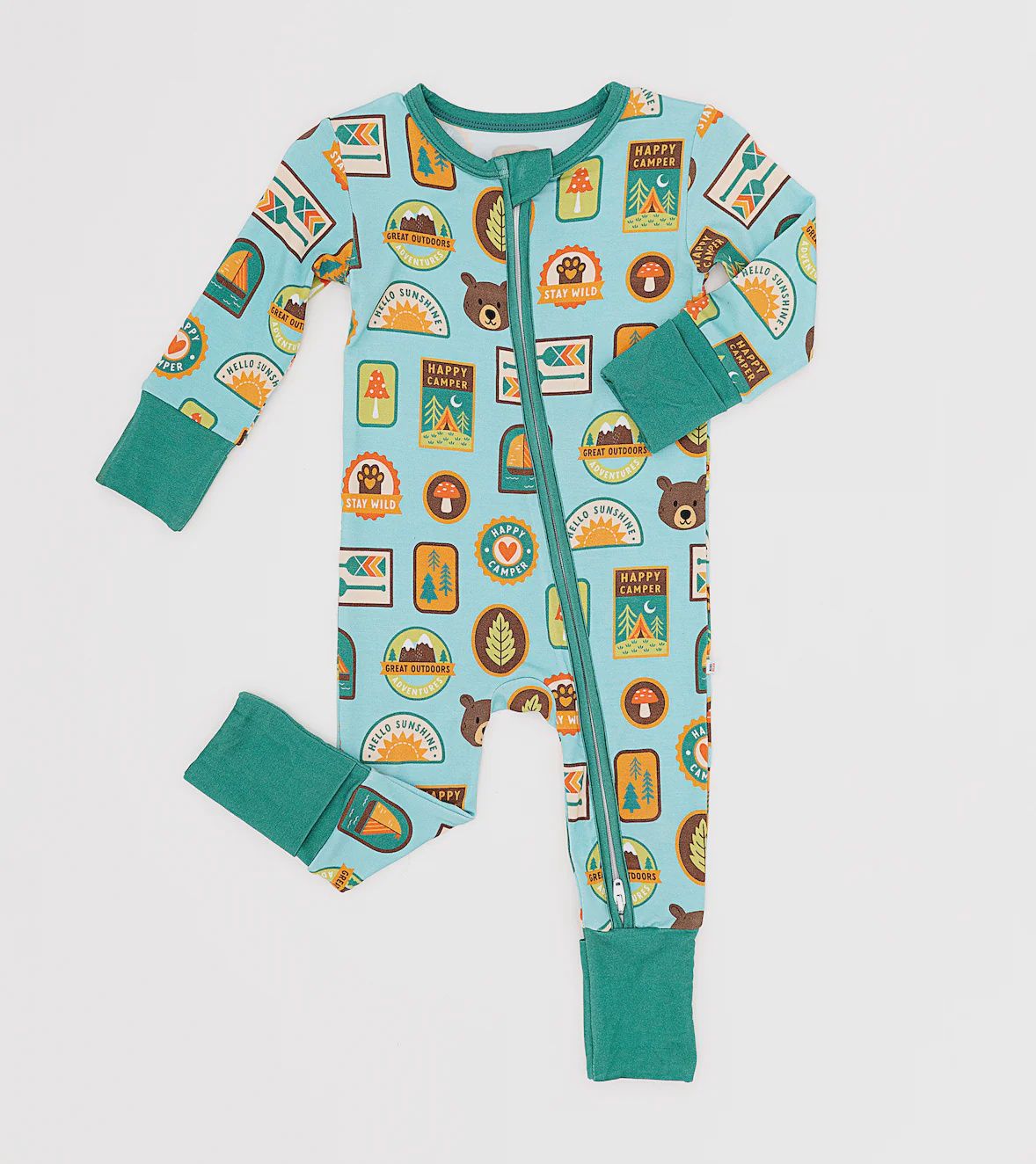 Baby Convertible Zip Pajama - Let&#39;s Explore