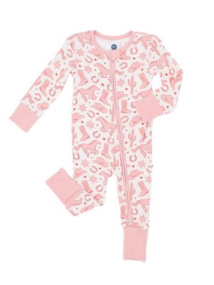 Baby Convertible Zip Pajama - Dixie Cowgirl