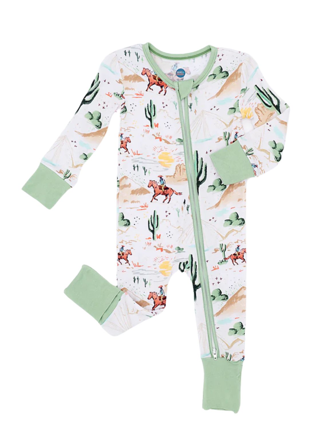 Baby Convertible Zip Pajama - Billy Western