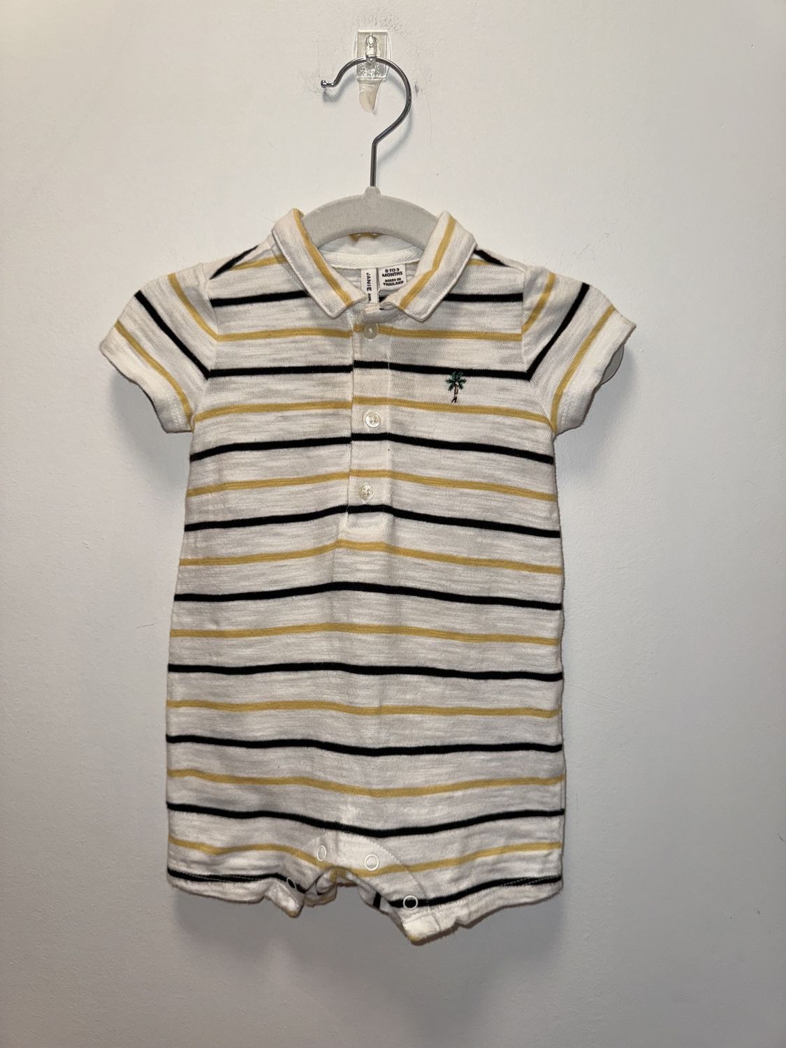Used - Janie and Jack - Short Sleeve Onesie - 0-3M - PWE2648
