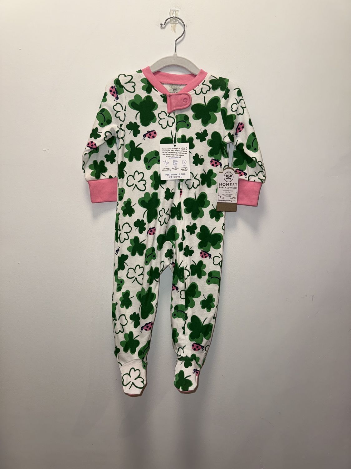 New with Tags - Honest Baby Clothing - One-Piece PJ - 6-9M - PWE2924