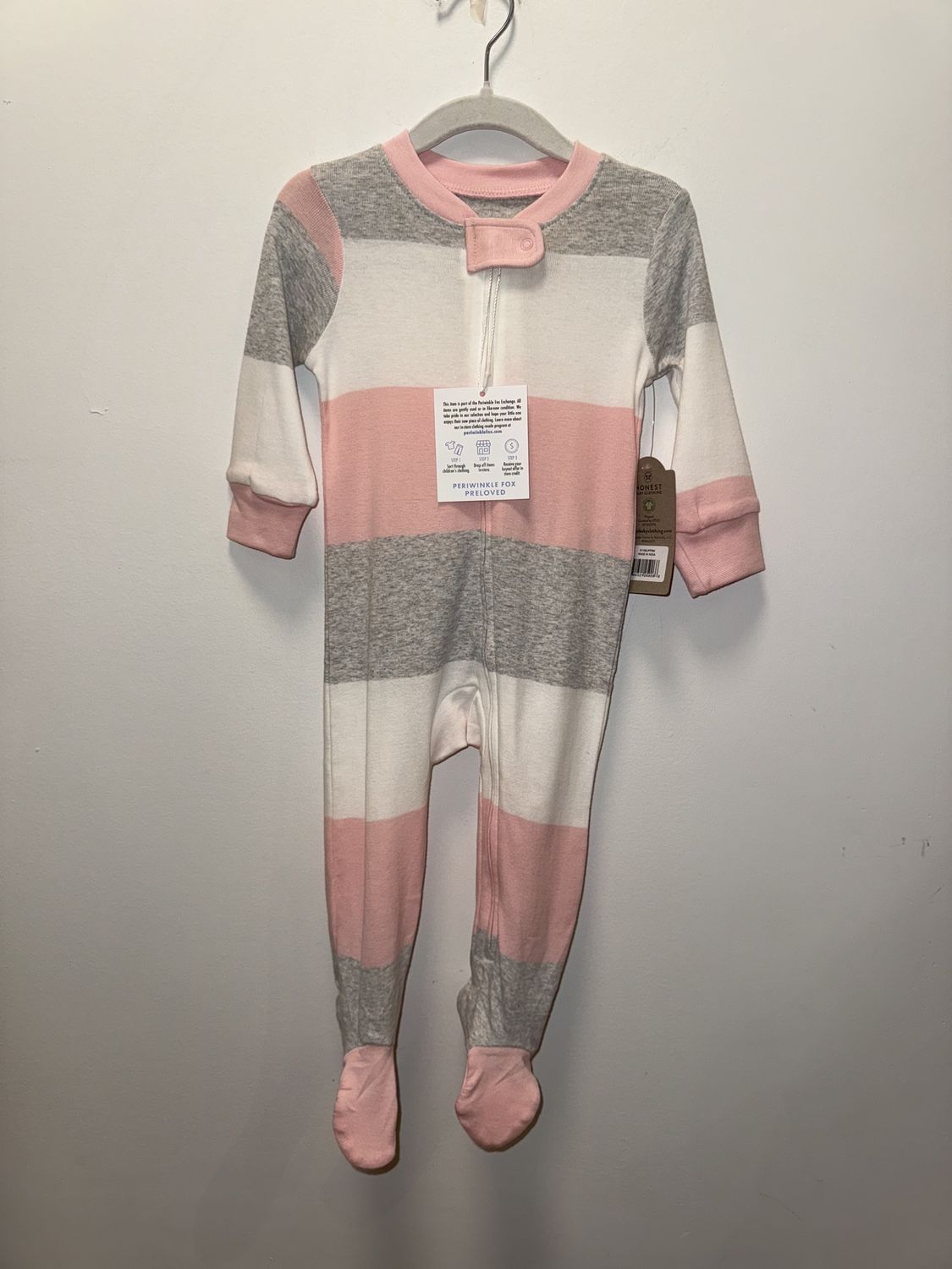 New with Tags - Honest Baby Clothing - One-Piece PJ - 6-9M - PWE2923