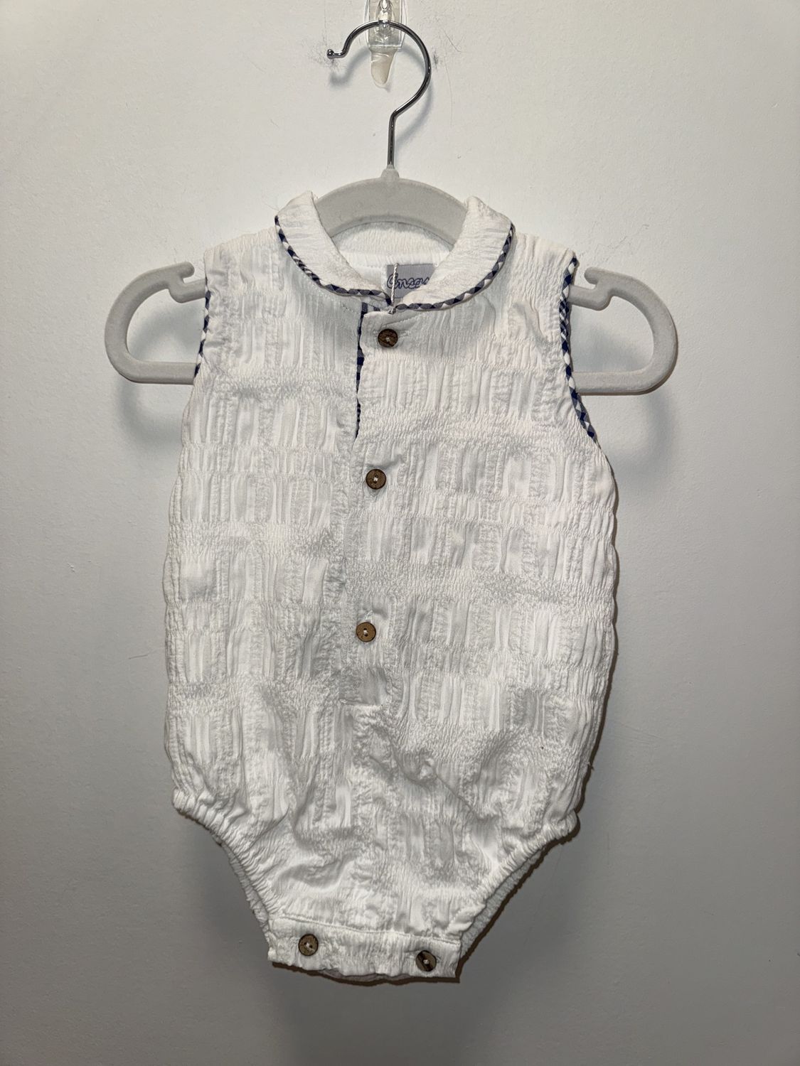 Used - Ancar - Sleeveless Onesie - 6M - PWE2913
