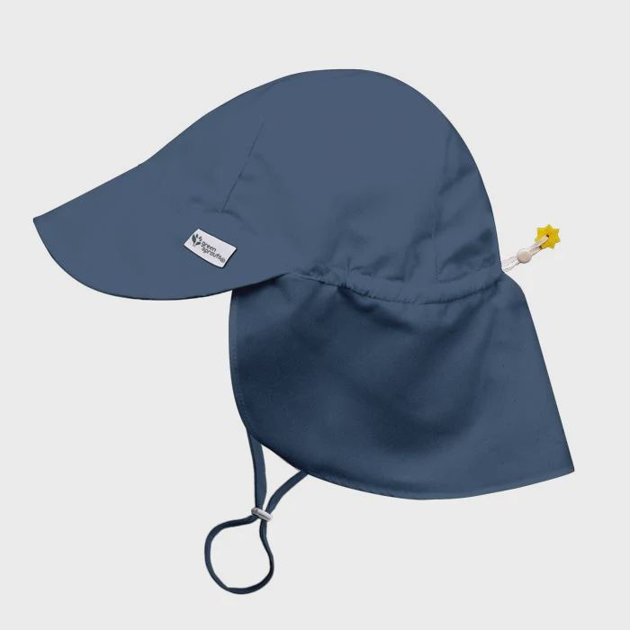 Toddler UPF 50+ Eco Flap Hat - Navy Blue
