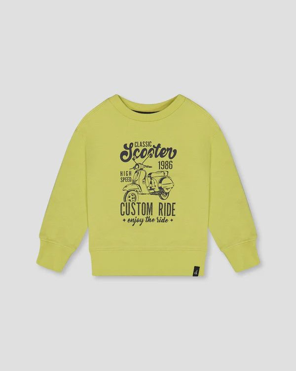 Boys Crewneck Sweatshirt - Lime Green