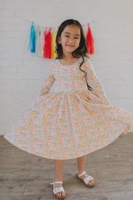 Gwendolyn Dress in Primary Rainbow