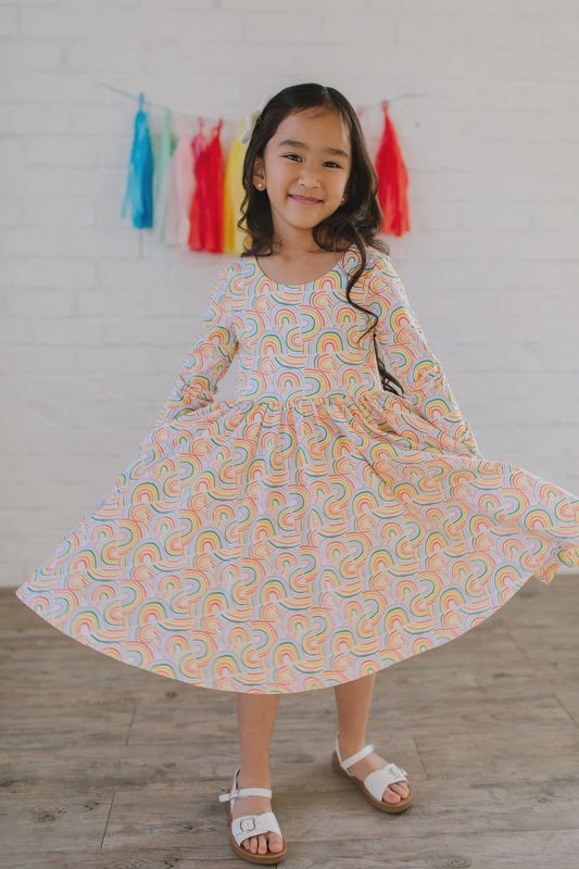 Gwendolyn Dress in Primary Rainbow