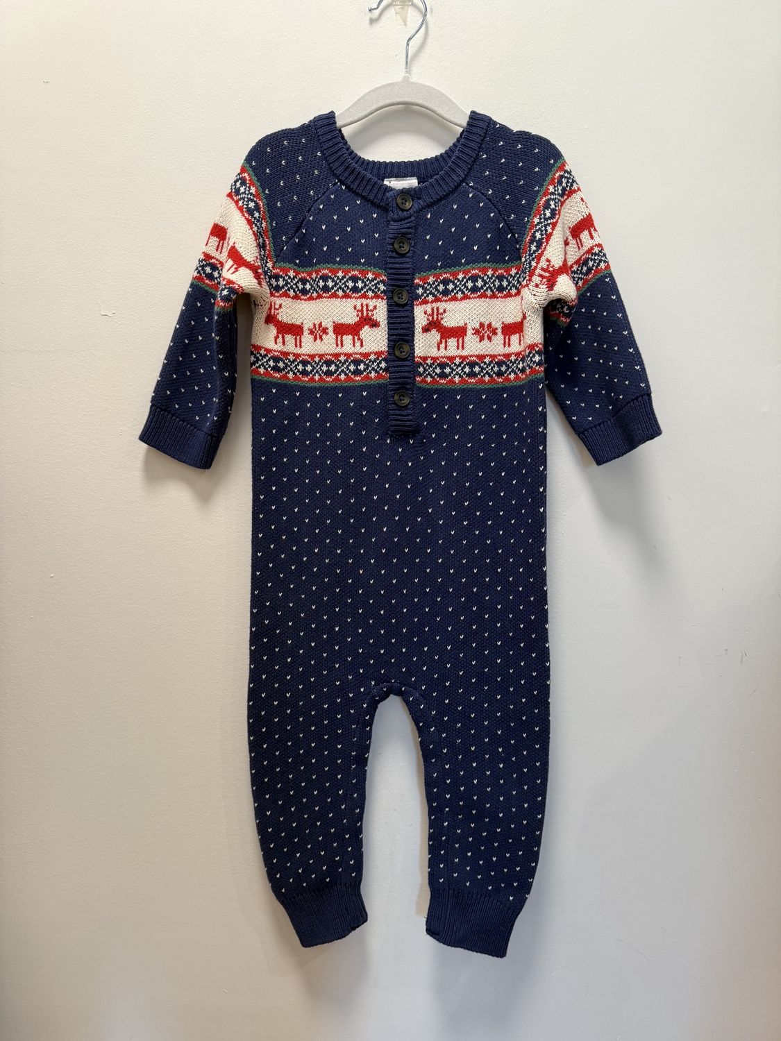 Used - Hanna Andersson - Long Sleeve Onesie - 18-24M - PWE2881