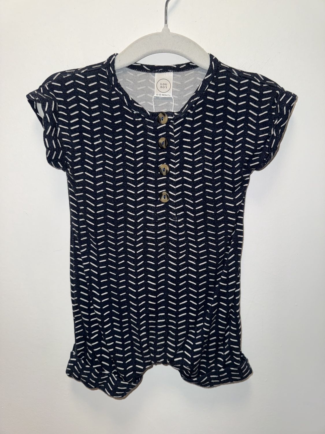 Used - Lou Lou and Company - Short Sleeve Onesie - 6-12M - PWE3236