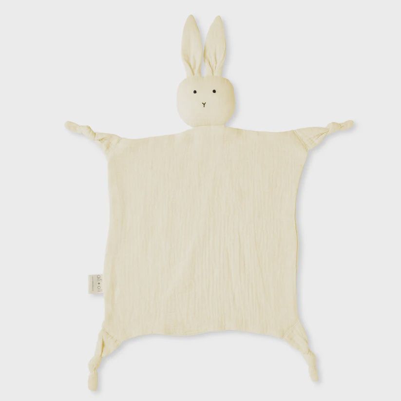 Muslin Cotton Cuddle Security Blanket - Beige Bunny