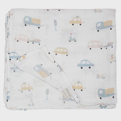 Muslin Swaddle Blanket - Automobiles