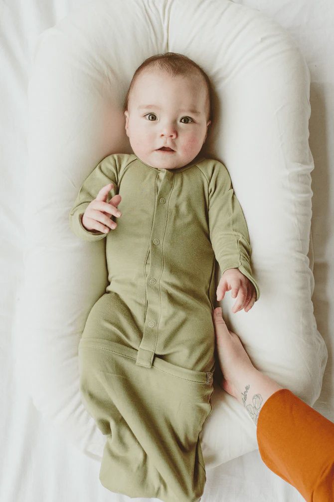 Baby Convertible Sleep Gown - Artichoke