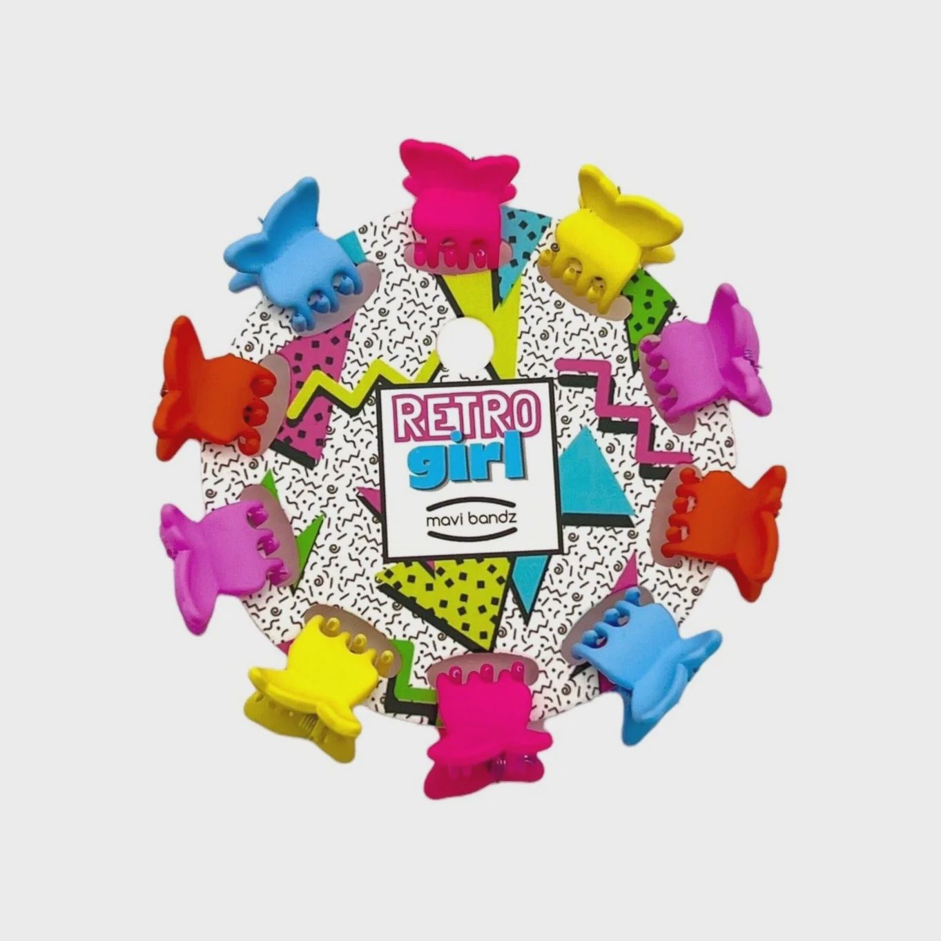 Retro Mini Claw Clips - Butterflies