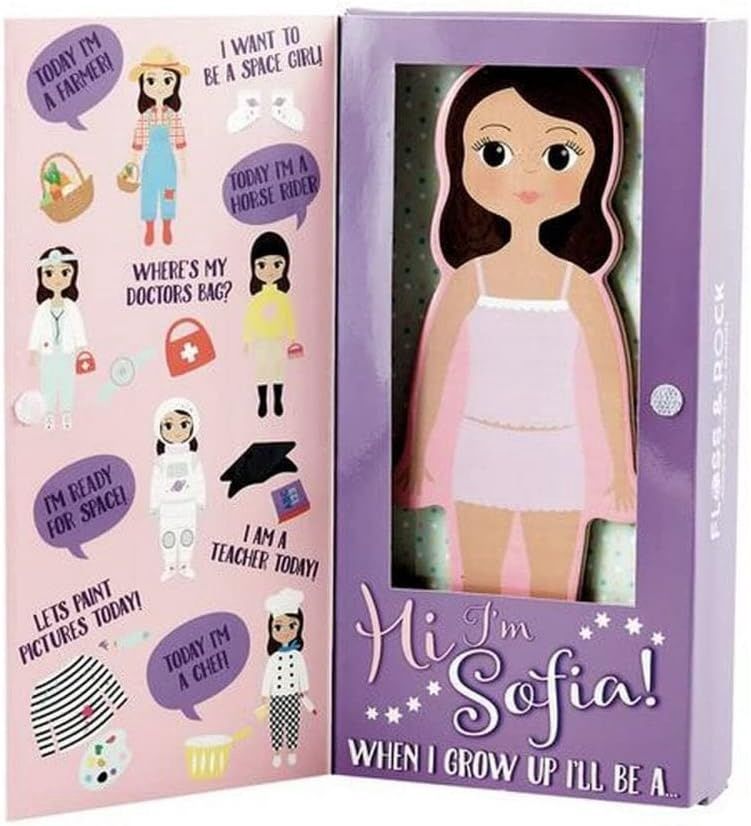 Wooden Magnetic Dress Up Doll - Sofia