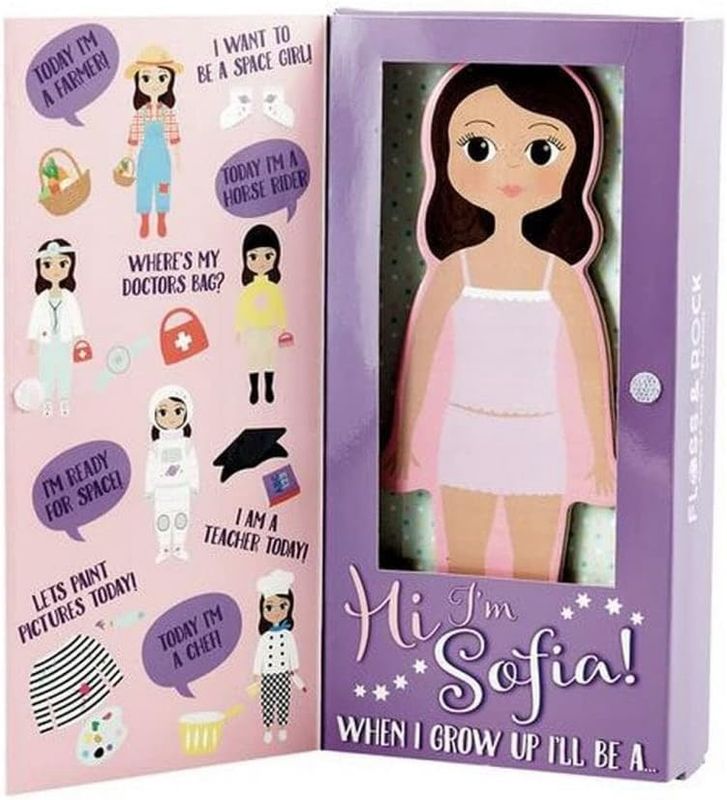 Wooden Magnetic Dress Up Doll - Sofia