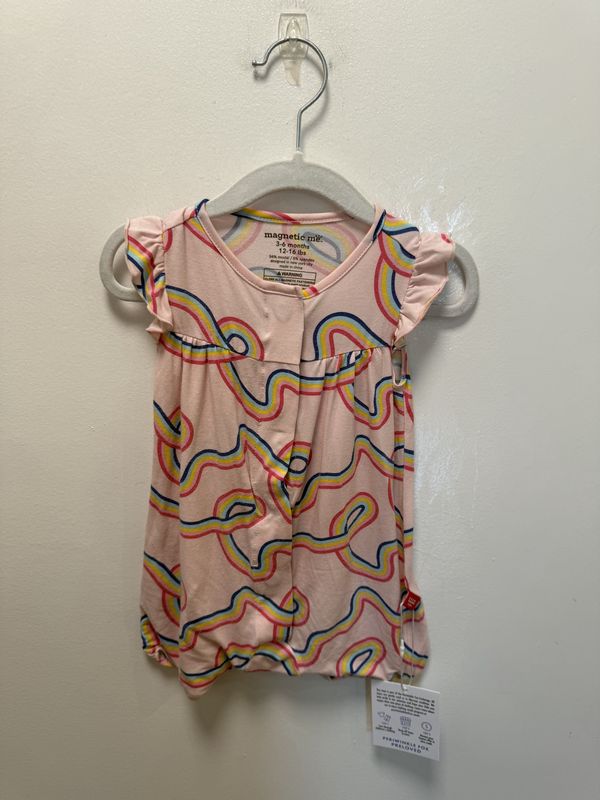 Used - Magnetic Me - Short Sleeve Onesie - 3-6M - PWE3211