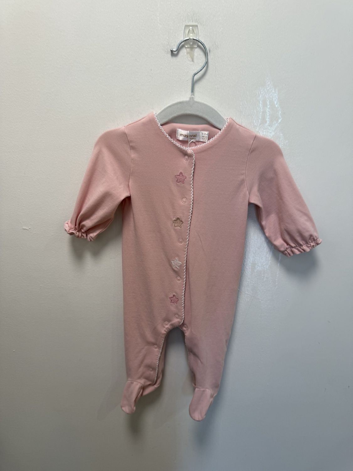 Used - Mayoral - Long Sleeve Onesie - 1-2M - PWE3193