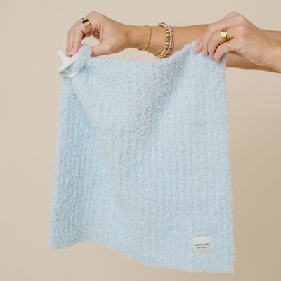 Chenille Blanket Lovey - Sky Blue