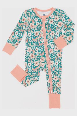 Baby Convertible Zip Pajama - Juniper