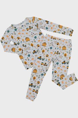 Toddler/Kids Long Sleeve Pajama Set - Sawyer Farm Friends