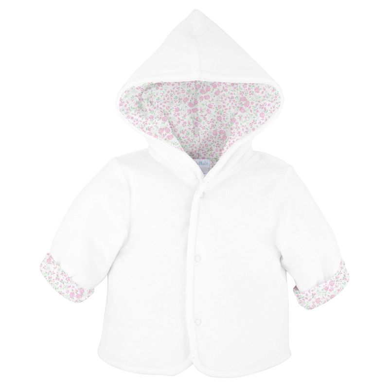 Baby Velour Jacket - Pink Roses