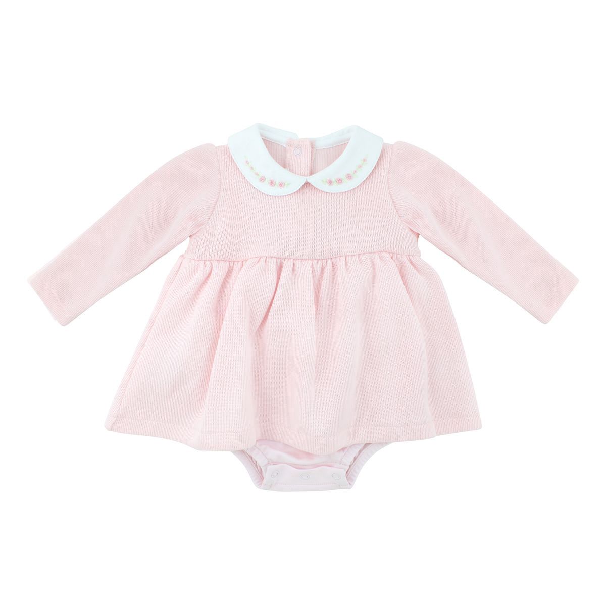 Baby Pima Cotton Dress - Pink Roses