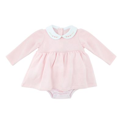 Baby Pima Cotton Dress - Pink Roses