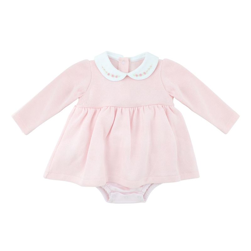 Baby Pima Cotton Dress - Pink Roses