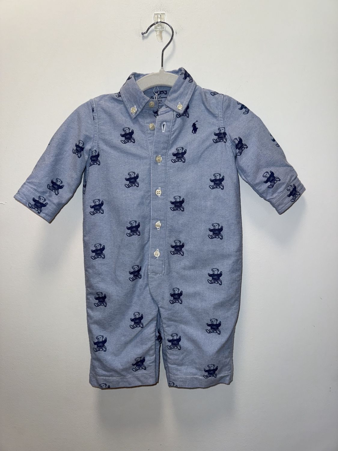 Used - Ralph Lauren - Long Sleeve Onesie - 3M - PWE2807