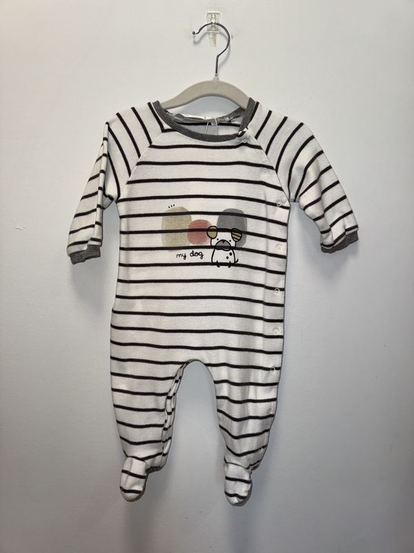 Used - Mayoral - Long Sleeve Onesie - 4-6M - PWE3191