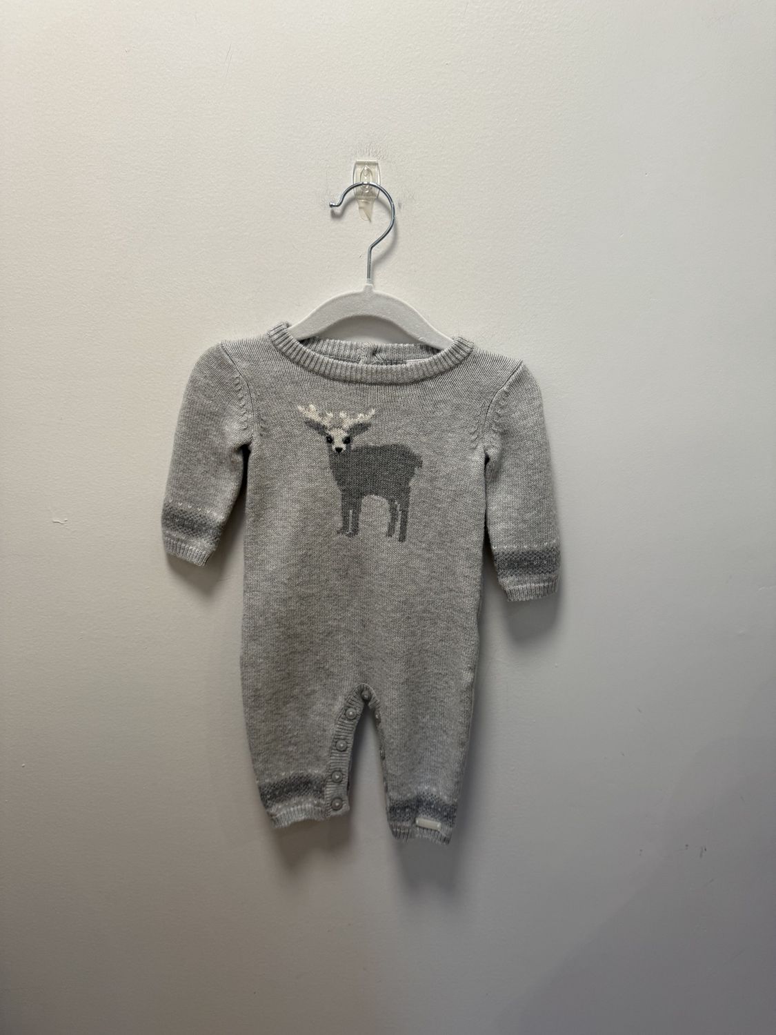 Used - Janie and Jack - Long Sleeve Onesie - 0-3M - PWE2928