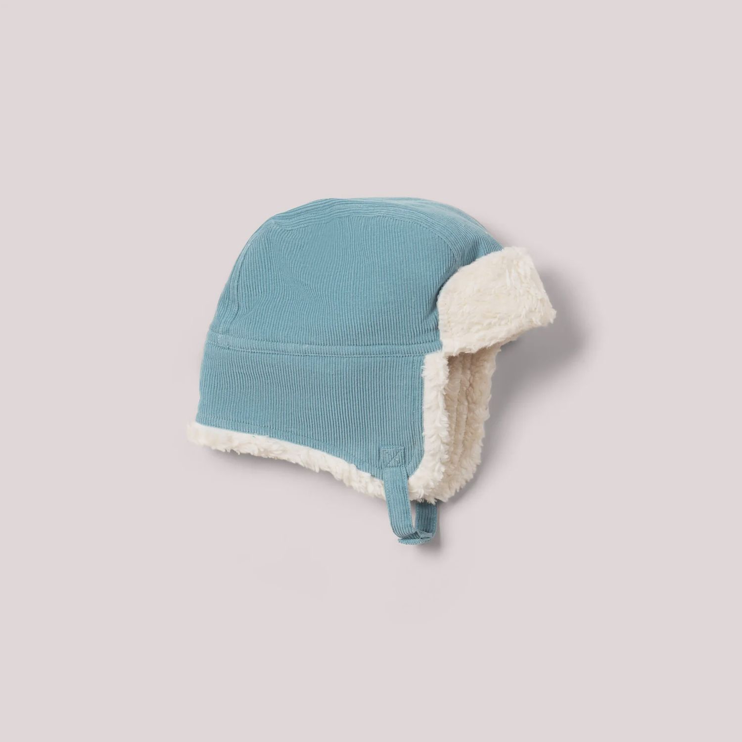 Sherpa Lined Corduroy Hat - Pale Blue