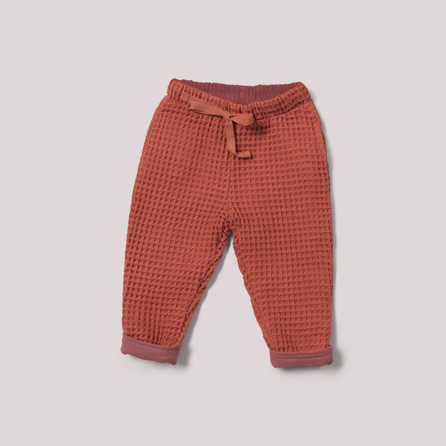 Chunky Waffle Pants - Ginger
