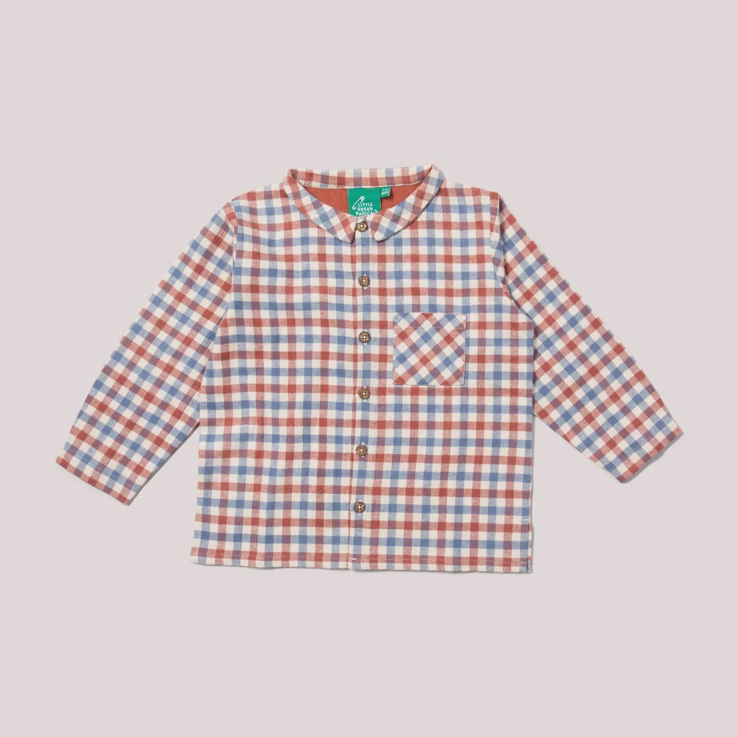 Long Sleeve Flannel Shirt - Ginger Check