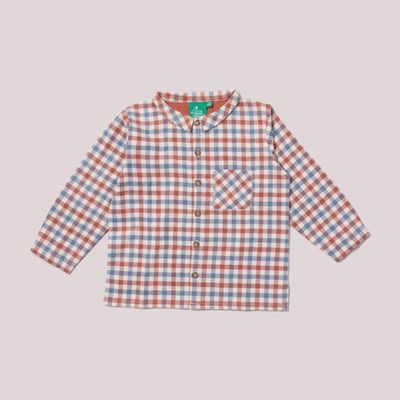 Long Sleeve Flannel Shirt - Ginger Check