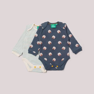 Long Sleeve Bodysuit Set - Sleeping Sheep