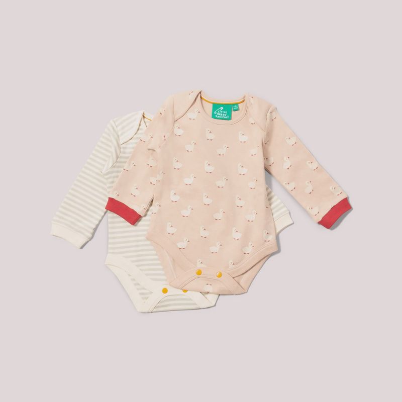 Long Sleeve Bodysuit Set - Puddle Ducks