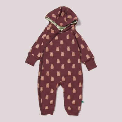 Reversible Hooded Snug Suit - Brown Bears
