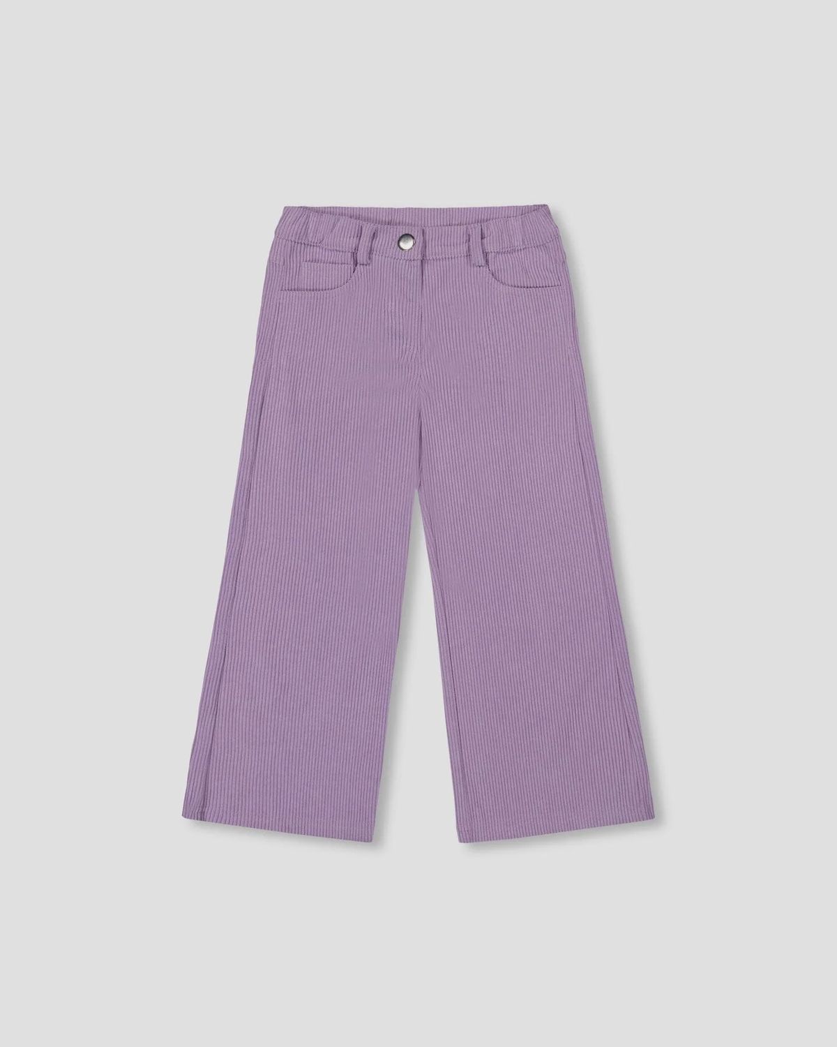 Wide Leg Corduroy Pants - Lavender