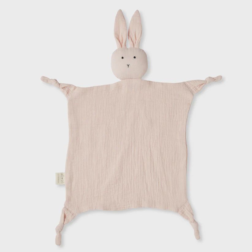 Muslin Cotton Cuddle Security Blanket - Pink