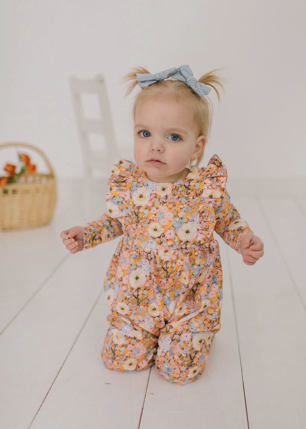 Mabel Romper in Pumpkin Bouquet