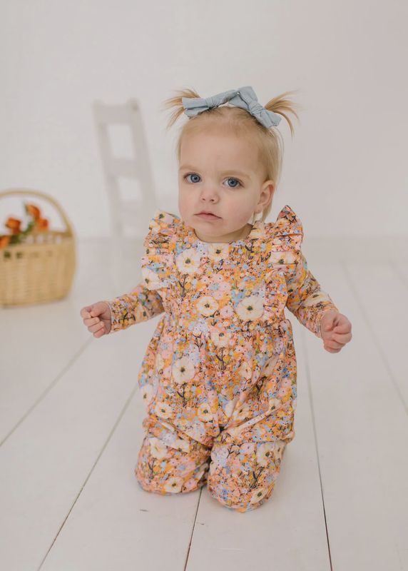 Mabel Romper in Pumpkin Bouquet