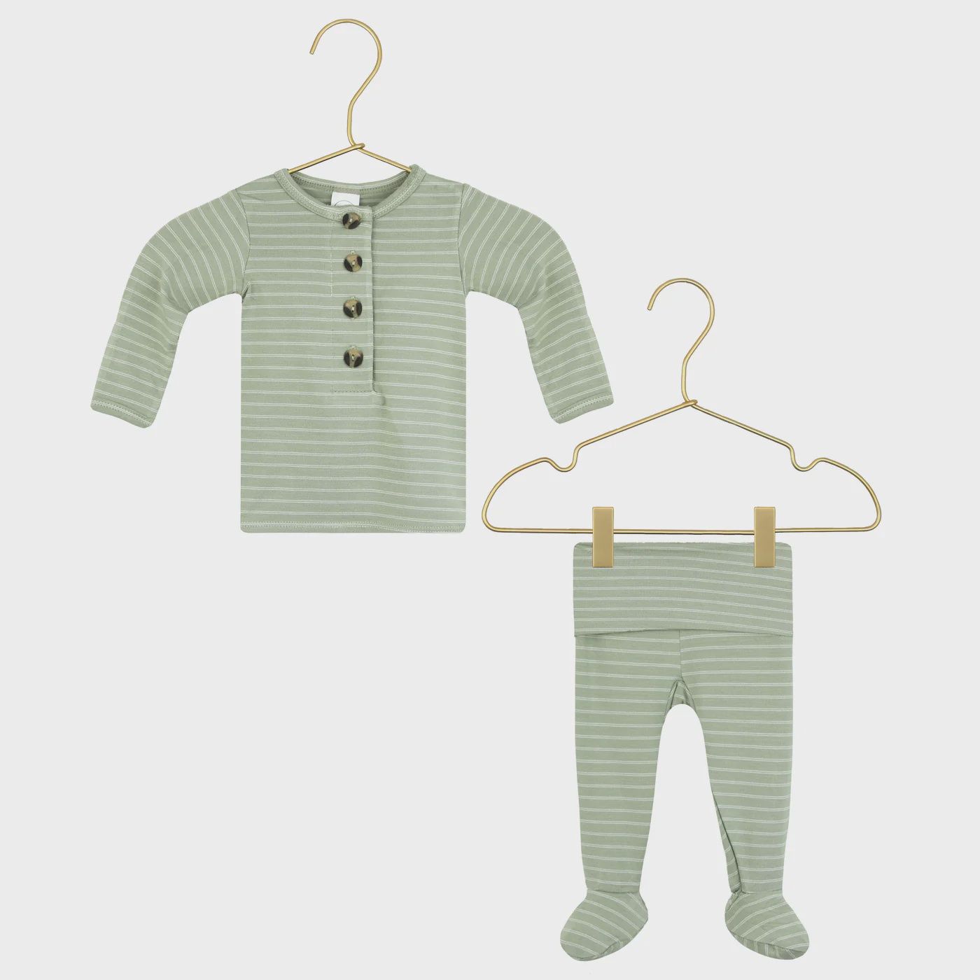 Baby Long Sleeve Henley and Pants Set - Carson
