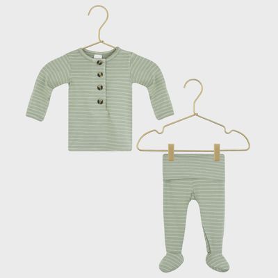 Baby Long Sleeve Henley and Pants Set - Carson