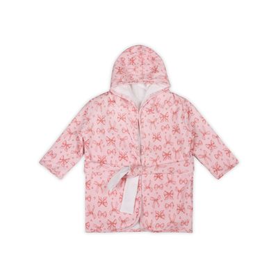 Organic Jersey Baby Bathrobe - Bows
