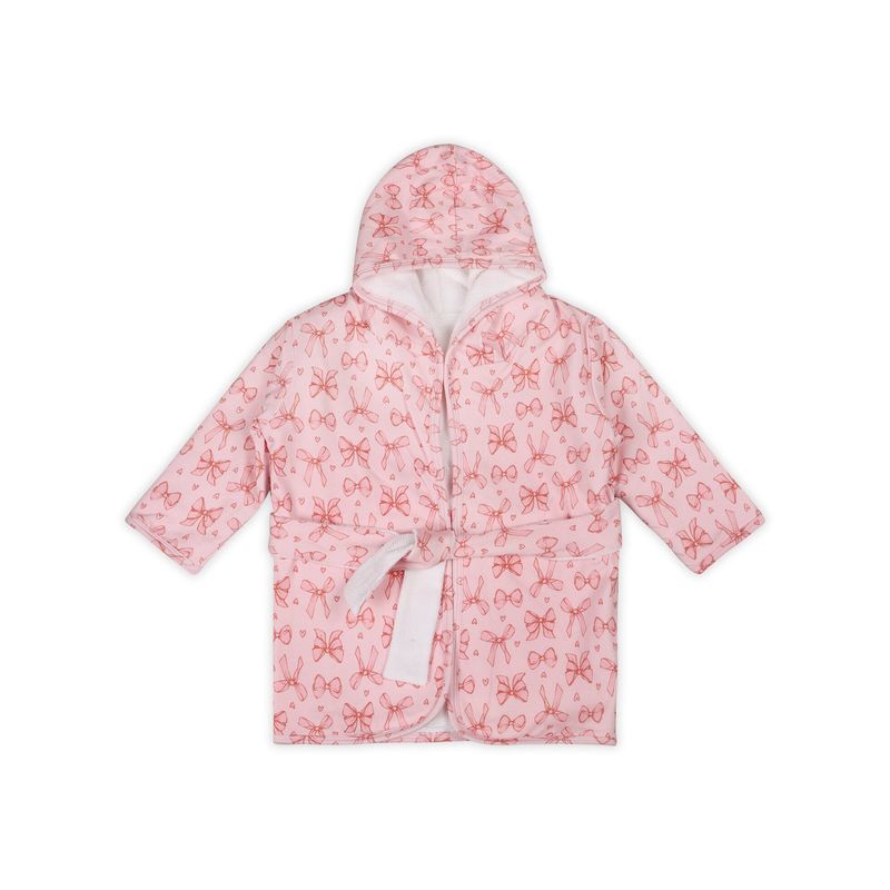 Organic Jersey Baby Bathrobe - Bows