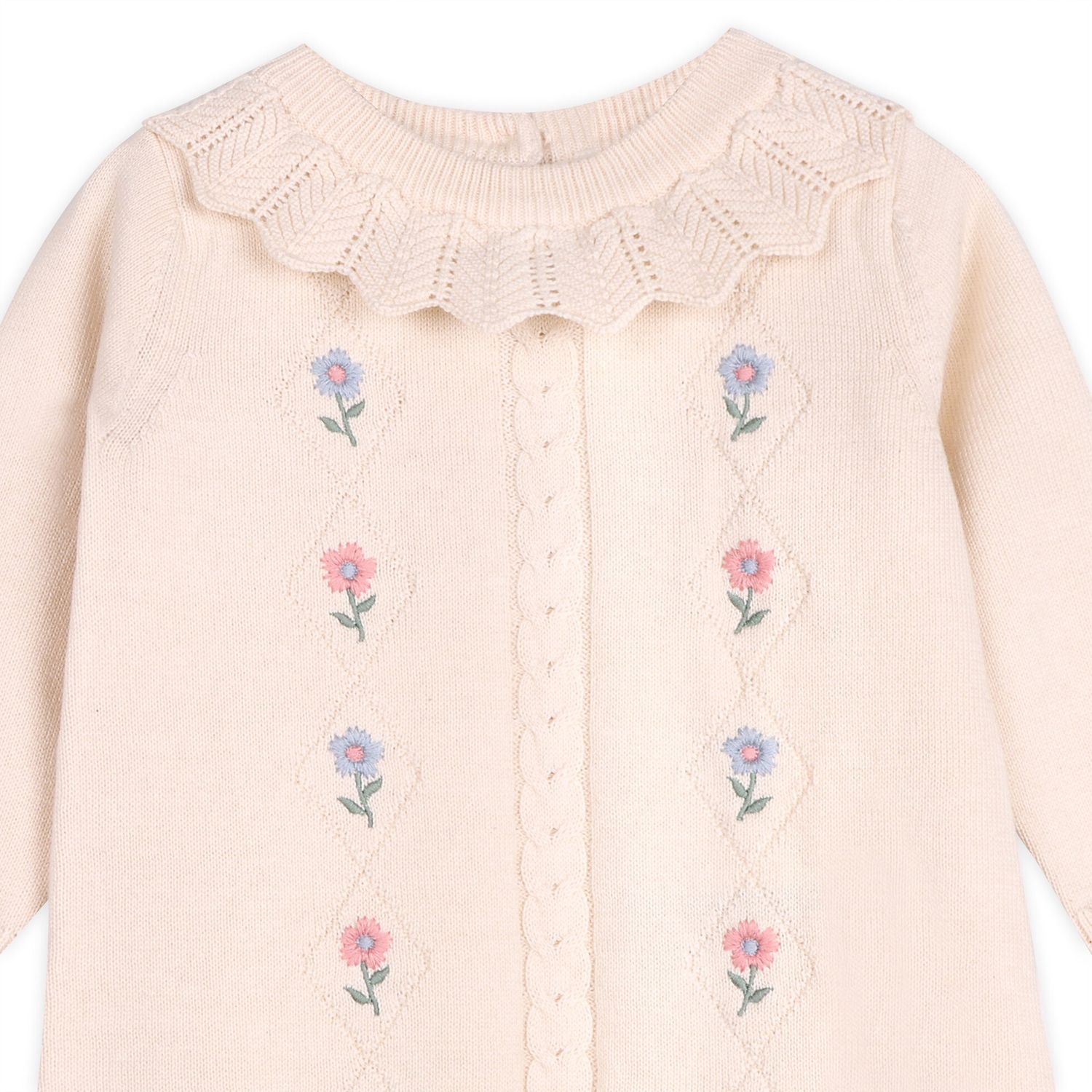 Embroidered Knit Dress - Emma Floral